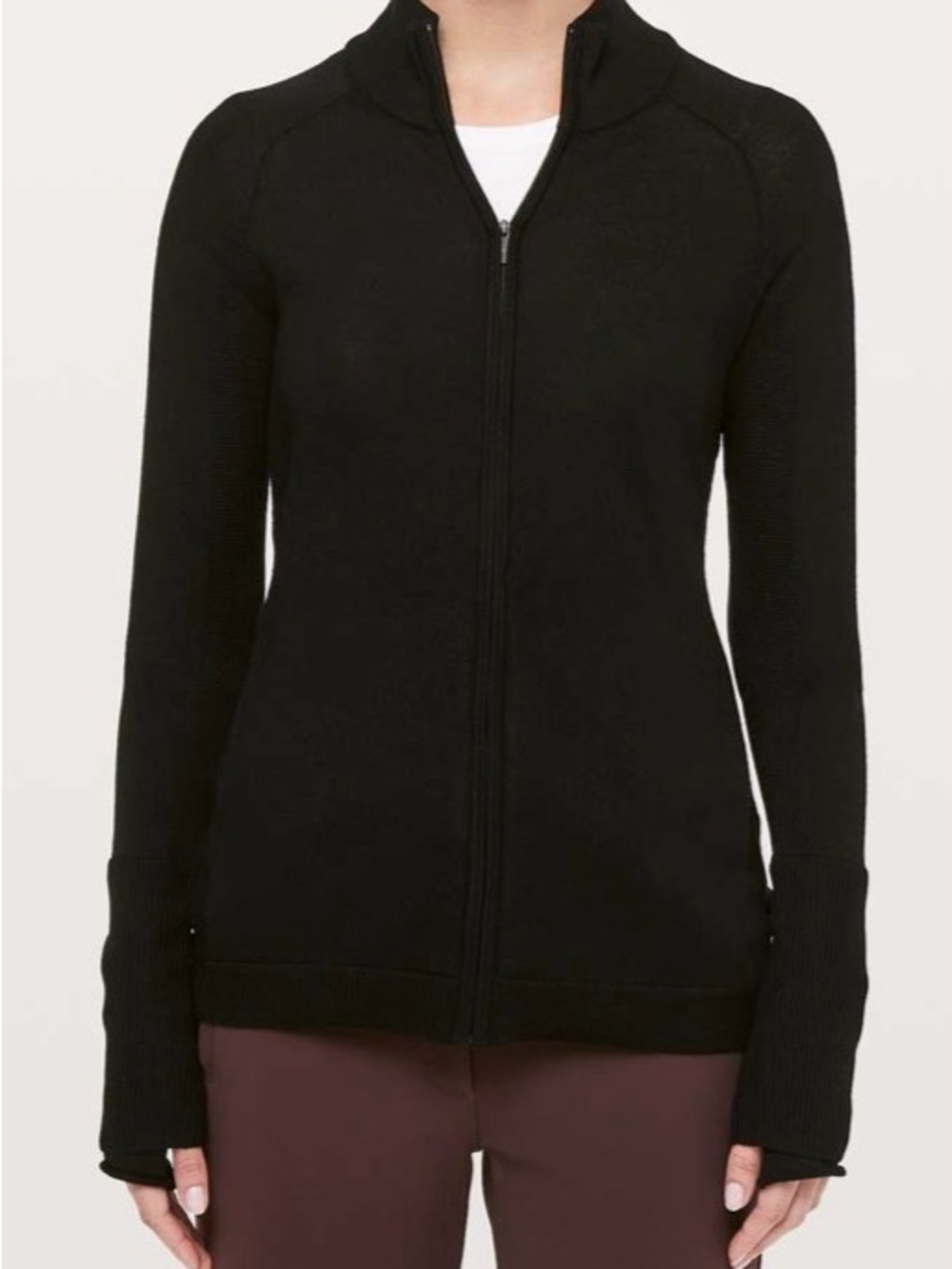 Lululemon Time To Thrive Jacket Fullzip Size 8 
Black